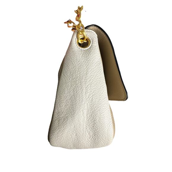 Tory Burch Chelsea Colorblock Converible Shoulder Bag in Beige/Black - Picture 8 of 16